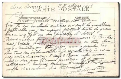 Tilloloy perto de Roye (Somme) — Fachada da igreja incendiada pelos alemães — HURET, rua Cavallotti, Paris — Verso