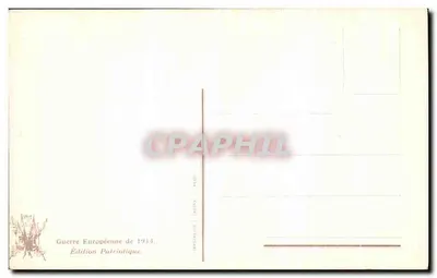 O rei Albert, o Presidente da República e o General Joffre em Furnes — D'après l'Illustration, n° 1691 — Verso