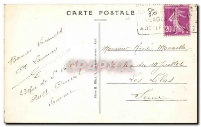 AULT (Somme) — Kąpielisko przy pełni — Foto H. Milan, 9, rue Quinquenque. — Rewers