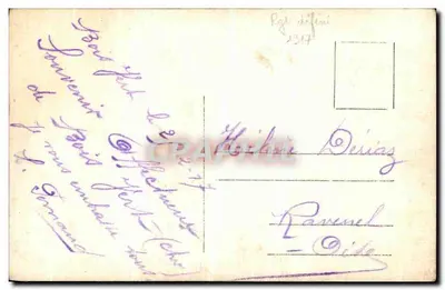 Groupe de soldats — devant un bâtiment militaire — éditeur inconnu, n° de série non visible — Rückseite