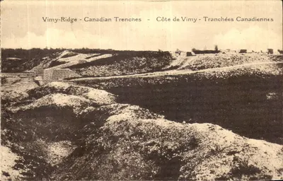 Vimy-Ridge - Trincheiras Canadenses - Côte de Vimy - Trincheiras Canadenses