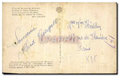 Notre-Dame-de-Lorette — Une messe en plein air — Cordouanier, arch., Coin, sculpt. — Verso