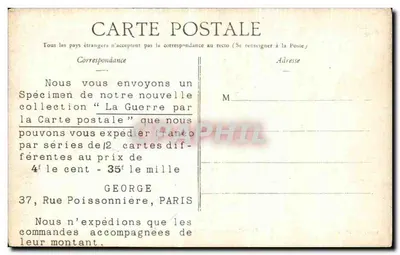 Rue de Soissons — Efekt wystrzału niemieckiego — z Illustrated — Rewers