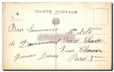 Vaux-devant-Douaumont — Uma peça de marinha de 240 mm em seu abrigo — Éditions Verdun, n° 174 — Verso