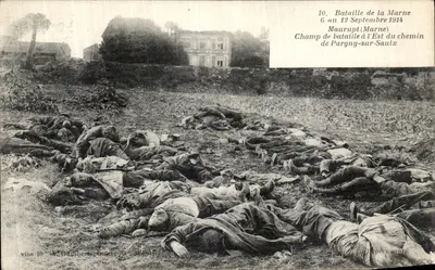 Batalha da Marne — 6 ao 12 de Setembro de 1914 — Maurupt (Marne) — Campo de batalha a leste da estrada de Pargny-sur-Saulx — Hambert photo - Sébœuf