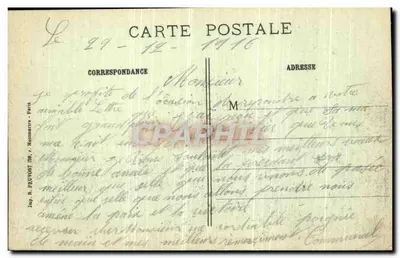 Comblès (Somme) — Ruiny Lasu Złotego po ofensywie francusko-brytyjskiej 1914-17 — Visé Paris 1012 — Rewers