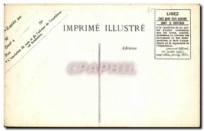 Glorificação do Soldado Anônimo — Transferência do Coração de Gambetta — Bandeiras dos Regimentos da França nas Escadas do Panteão — Novembro 1920 — Editor B.D. — Verso