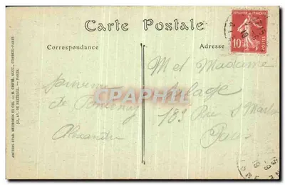 Nouvron — Estrada de Nouvron para Port-Fontenoy Cagnas boches — L'Aisne destruída — Verso