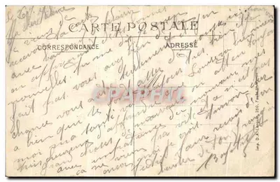 Couchy-les-Pots (Oise) — Rue de Saint-Quentin — Huret, 15, rue de Saint-Quentin, Parijs — Achterkant