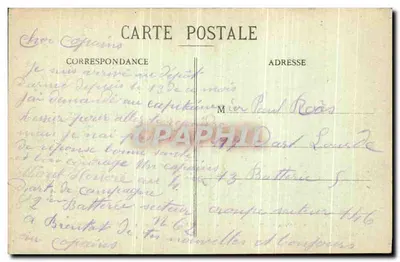 Revigny (Meuse) - Hotel de Ville antes e depois do bombardeio de 6 a 12 de Setembro de 1914 — Humbert photo-édit, St-Dizier — Verso