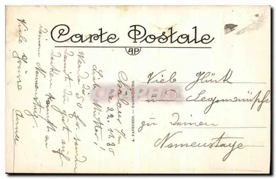 Paryż — Przywitanie serdeczne — P. Violette, wydawca AP — Rewers