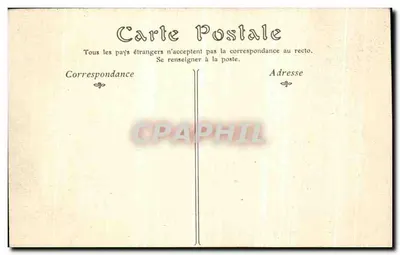 Bilhete postal antigo Paris Bas Relief da República 20 de setembro de 1792 — Verso