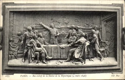 Paris — Bas-relief da Estátua da República (4 de março de 1848) — ND Phot