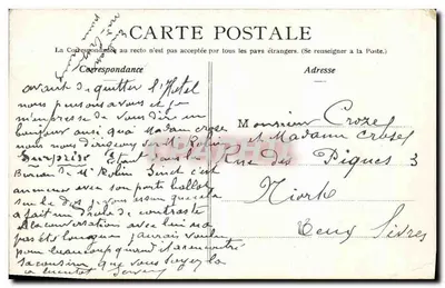 Paris, A Estação de Orleães, Quai d'Orsay — editor A. Baven, n° de série não visível — Verso