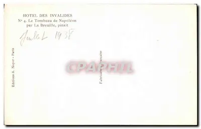 Hotel der Invaliden — De grafzerk van Napoleón — door La Breuille, pinxit — Achterkant