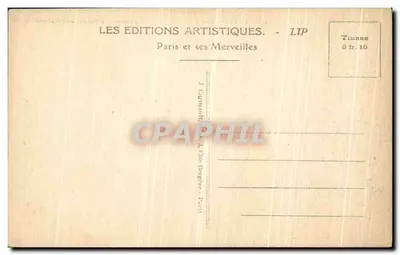 Parijs - Het Paleis en het Tuin van het Luxembourg — LIP, serie 49 — Achterkant