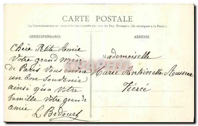 Giardino del Luxembourg — Parigi — P. Marmuse, Parigi, n° 665 — Verso