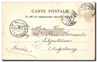Paryż - Plac Notre-Dame — E. L. D. Paryż, nr 105 — Rewers
