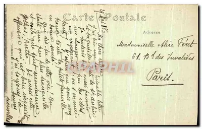 Parijs — De Avenue du Bois de Boulogne en het Triomfboog — JND Fot. — Achterkant