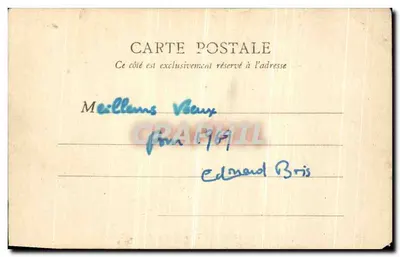 Paris — Jardin des Tuileries et rue de Rivoli — B. F. Paris, n°129 — Verso