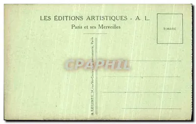 Paris - Notre-Dame - Chimères. A.L. - N°16 — Verso