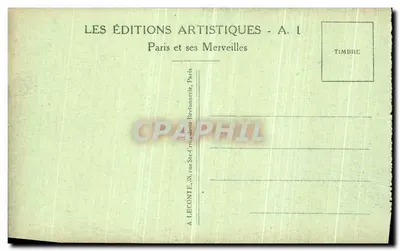 Paris — Catedral de Notre-Dame — Chimères — A. L. — Verso