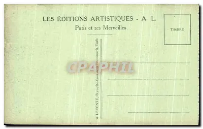 Paris - Notre-Dame - Chimère - A. L. — Verso
