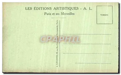Paris - Notre-Dame - Chimère - A. L. — Verso