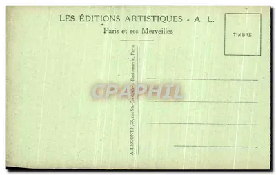 Paris - Notre-Dame - Chimère — A. L. Éditions Artistiques — Verso