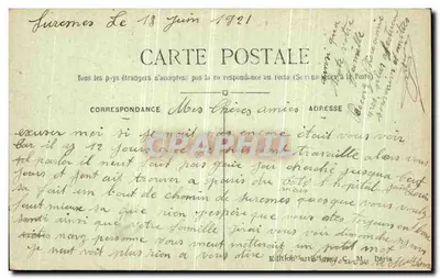 Bois de Boulogne — Castelo de Bagatelle — Trianon C.M. — n° 872 — Verso