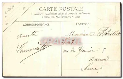 Déols (Indre) — A Igreja de São Etienne — Editor E.C. Châteauroux — Verso