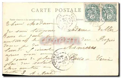 Morbier (Jura) — Casa dos antepassados de Lamartine — B. F., Paris — Cheché R. Chapuis — Verso