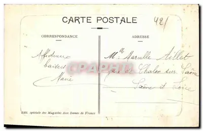 Roanne — Katedra św. Etienne — Wydawca specjalny Magazynów Aux Dames de France, nr 421 — Rewers