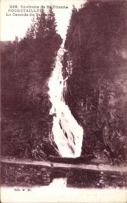 Ambiente de Saint-Étienne — A Cascata do Barragem — Edit. M. M.