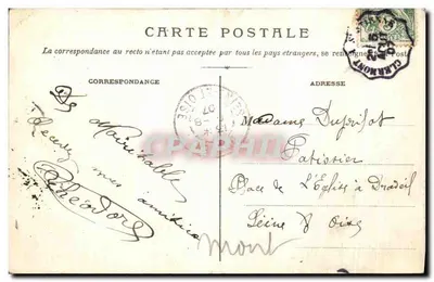 Vue geral de CERVIÈRES — G. Roiret édit. Noirétable — Verso