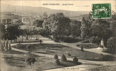 Saint-Chamond - Jardim Público — J. Gonin, editor, St-Chamond