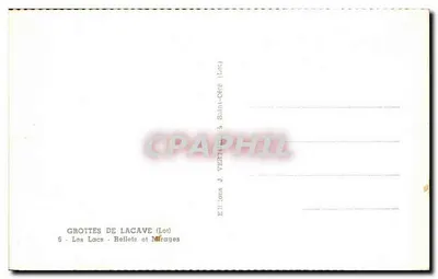 Grutas de Lacave — Os Lagos, Reflexos e Ilusões — Edições J. Verpil (Lot) — Verso