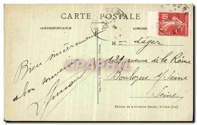 Autoire — O Castelo dos Ingleses — Édition de la Librairie Baudel, St-Céré (Lot) — Verso