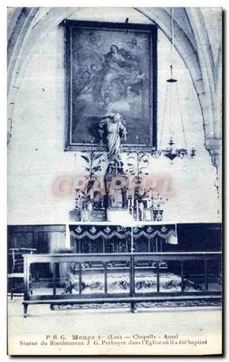 P.B.G. Monge-t (Lote) — Capela - Altar — Estátua do Beato J.G. Perboyre na Igreja onde foi batizado