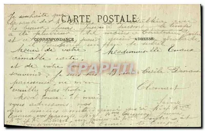 Margens da Mayenne, perto de Mirvault — Castelo-Gaontier (Mayenne) — Edição J. Malicet — Verso
