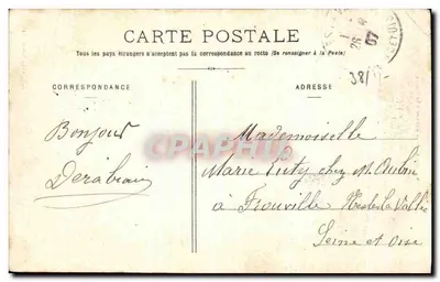Wejście do klasztoru Grande Chartreuse — J. G., wyd. Voiron — nr 242 — Rewers