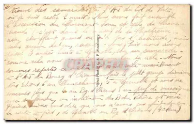 Saint-Pierre-de-Chartreuse — O Pico de Chamechaude — editor A. P. Strasbourg, n° 237 — Verso