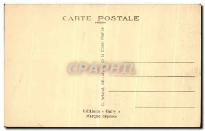 Alençon — A Entrada da Igreja Nossa Senhora (século XV) — Editor G. Artaud, Nantes — Verso