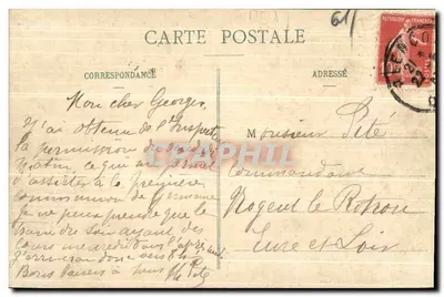Alençon - El Castillo de los Duques — Maison des Magasins Réunis, editor, Alençon, n°6 — Reverso
