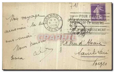 Mâcon — Widok na Quai Lamartine — Wydawca nieznany — Rewers