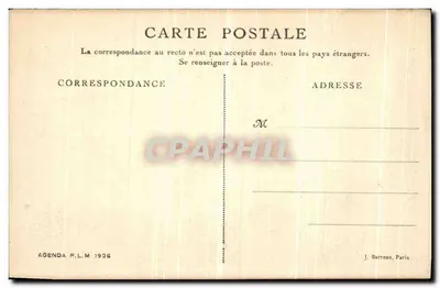 Dauphiné — Góry Bourne — Agenda P.L.M. 1926 — Rewers