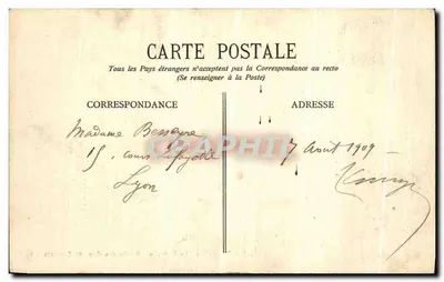Dauphiné - Le Vercors - Estrada dos Grandes-Goulets — E.R. n°428 — Verso