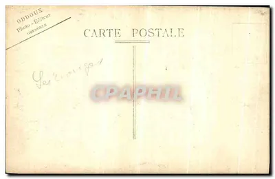 Widok z drogi w Grenoble — wydawca Oddoux, Grenoble — Rewers