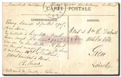 Arredores de Vinay — Os Túneis — Estrada de Cognin para Malleval — A paisagem pitoresca de L'Isère — Verso