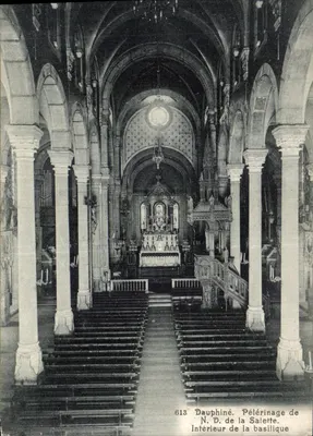 Interior da basílica — Pelerinagem de Nossa Senhora de La Salette — Dauphiné, n°613